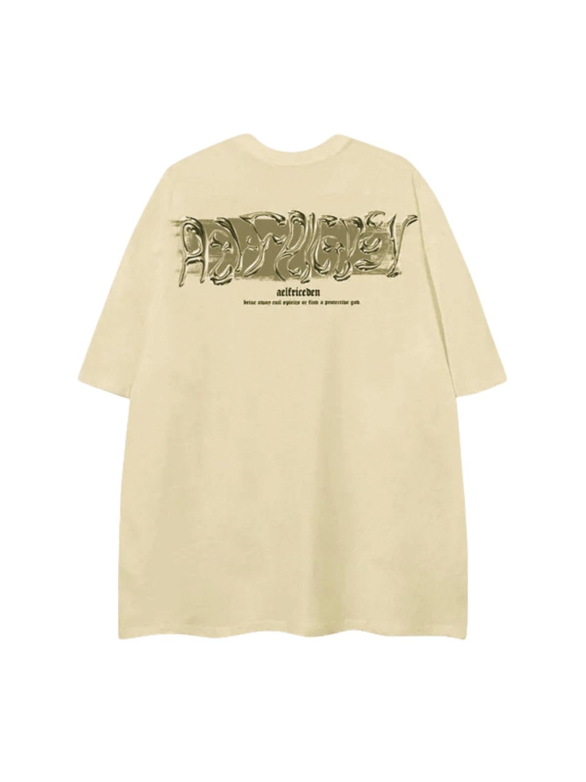 Metalic Graphic Tees Men Y2k Oversized T Shirts Women Vintage Tees Unisex Summer Tops