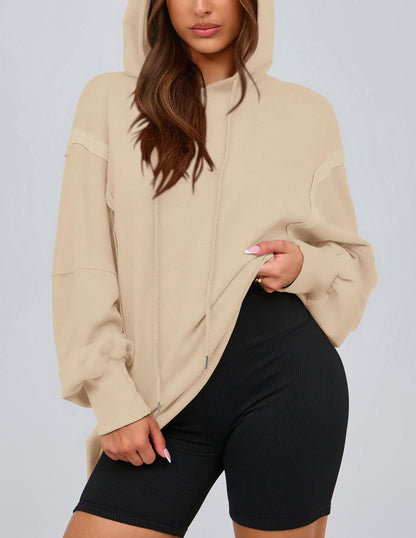 Womens Oversized Hoodie 2025 Spring Sweatshirt Long Sleeve