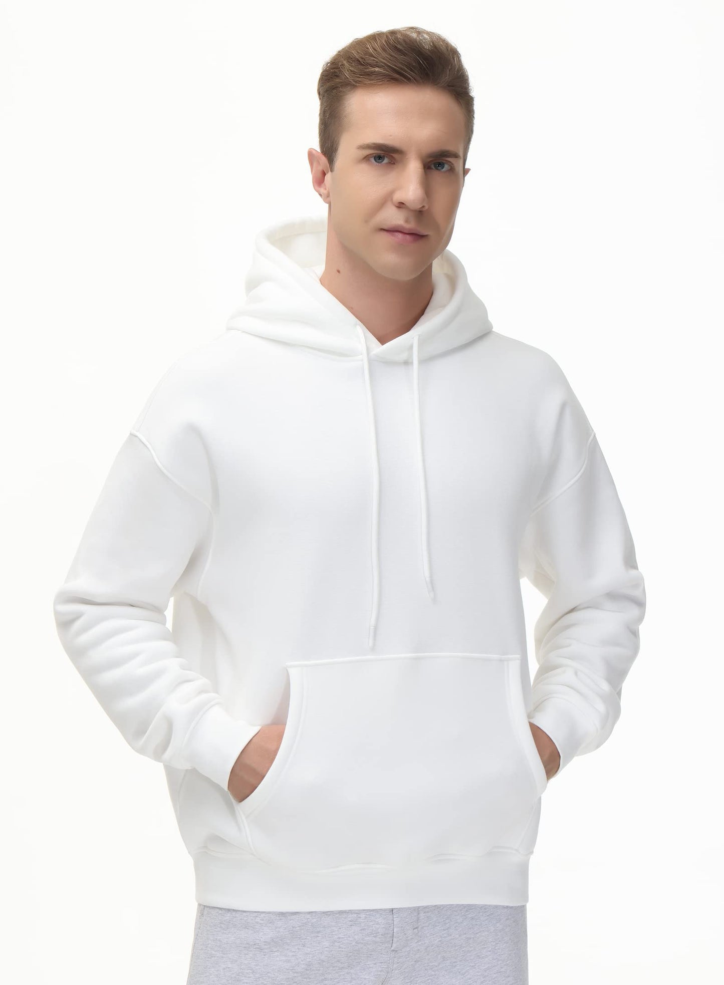Men's Fleece Pullover Hoodie Loose Fit Ultra Soft